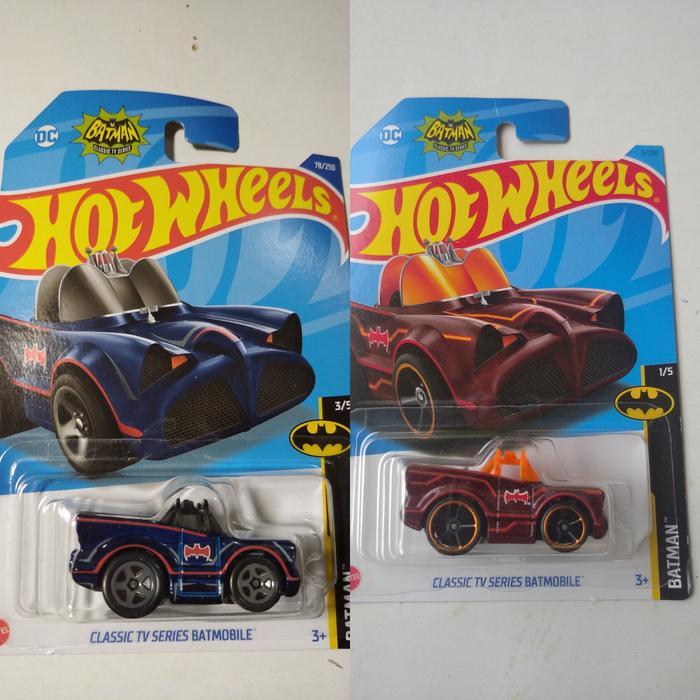 Hot Wheels HotWheels Batman Classic TV Series Batmobile - Biru