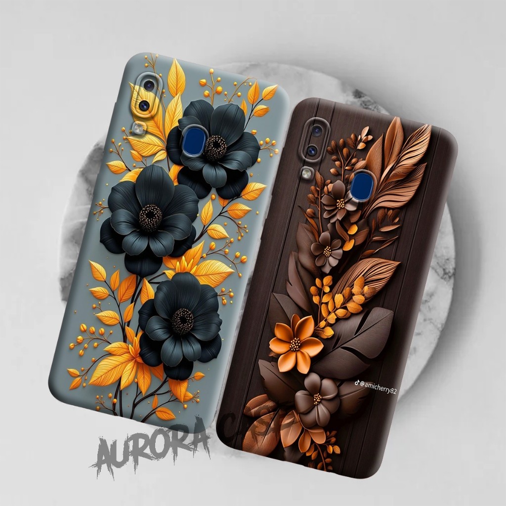 Silikon Terbaru Samsung A10S A20 A20S A30 A30S A50S A50 A7 2018 A10 - K017 - Motif Bunga - Case Keki