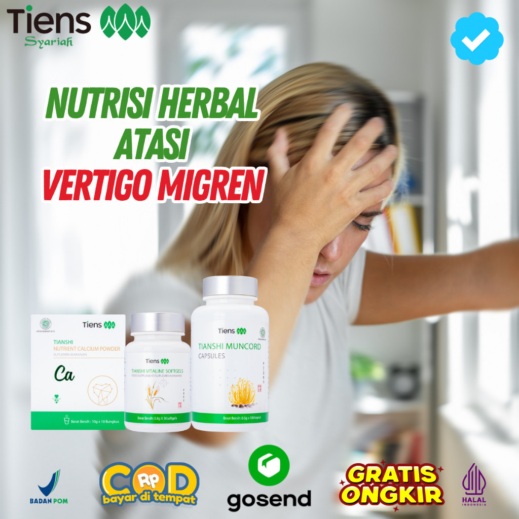 Tiens Tcm Herbal China Vertigo Fitofarmaka Bpom Halal Original