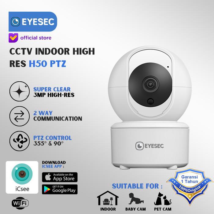 ProLens Audio EYESEC Indoor CCTV PTZ Wireless Smart IP Camera FHD WIFI ICSEE H50