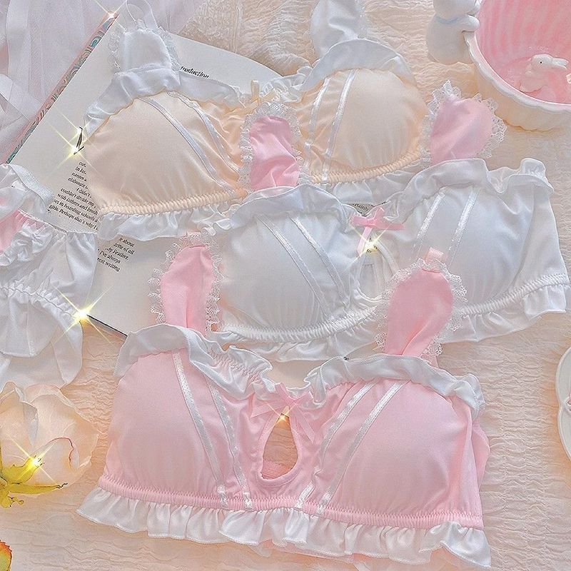 [COD]Set bra renda gadis cantik yang murni set bra renda gadis cantik.