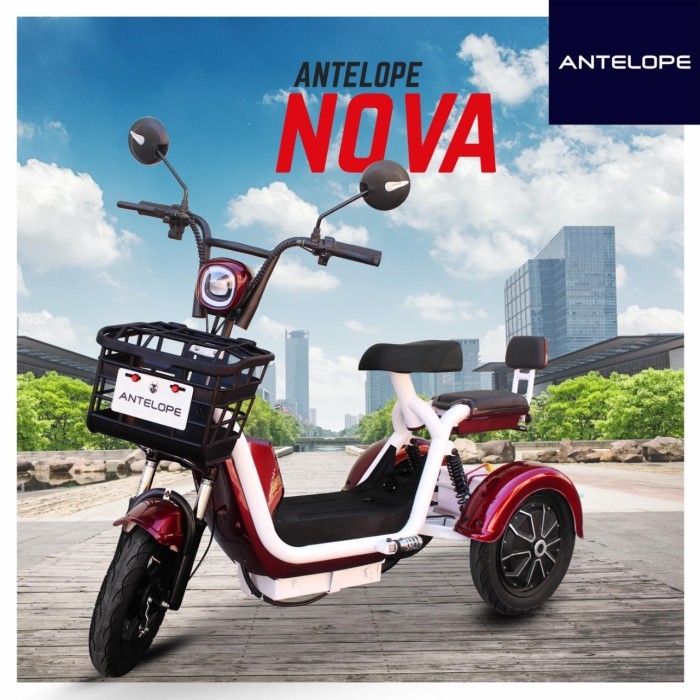 Sepeda Listrik Roda 3 Antelope Nova 500W Battery 48V 12Ah