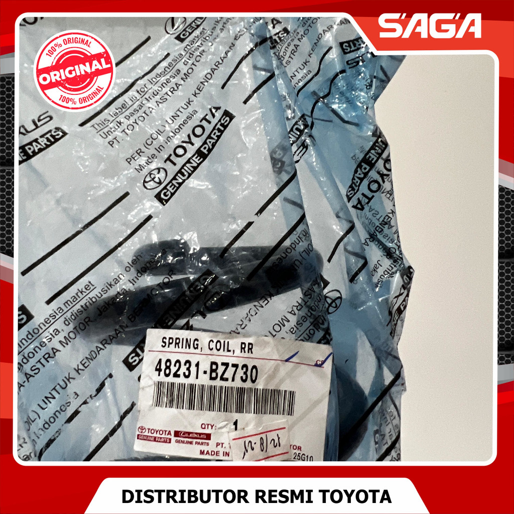 SAGA | Per Keong Spring Belakang Toyota New Rush 2018-2021 Original Toyota 48231-BZ730