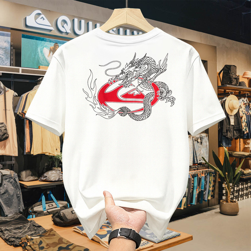 (COD)Kaos Quiksilver Original Pria – T Shirt Surf Casual Lengan Pendek Unisex Bahan Cotton Adem Nyam