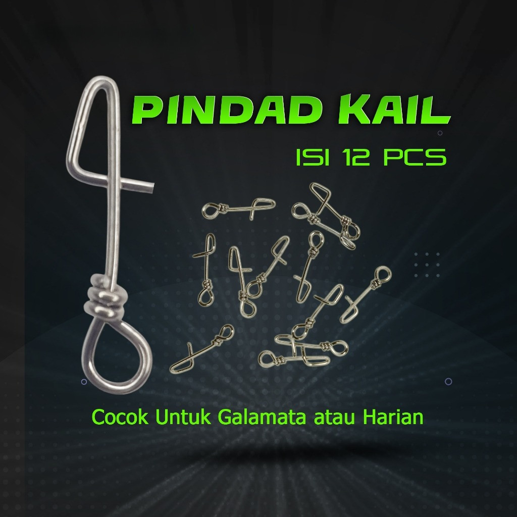 [Grosir] SNAP PENITI PANCING PINDAD PELAMPUNG KUMBUL ISI 12 Stainless Steel Murah/ anting kail/ peni