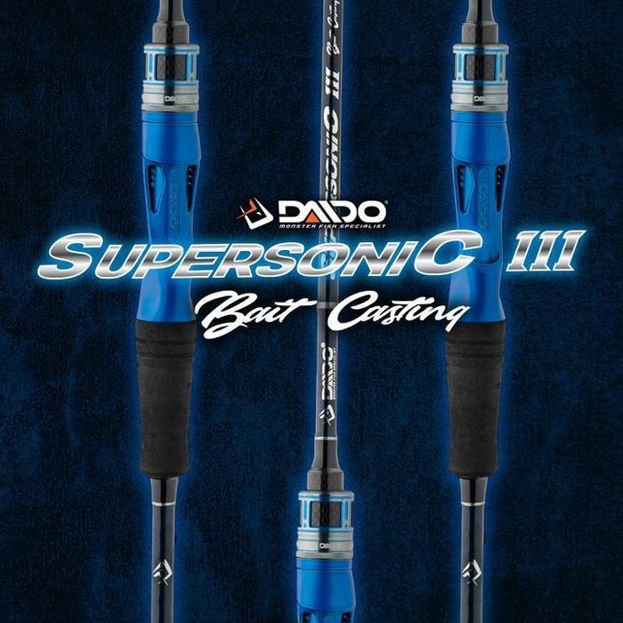 Joran Pancing BC Daido Supersonic III 3 180cm Pro Series Baitcasting (4-12lbs - 10-20lbs) Fuji Murah