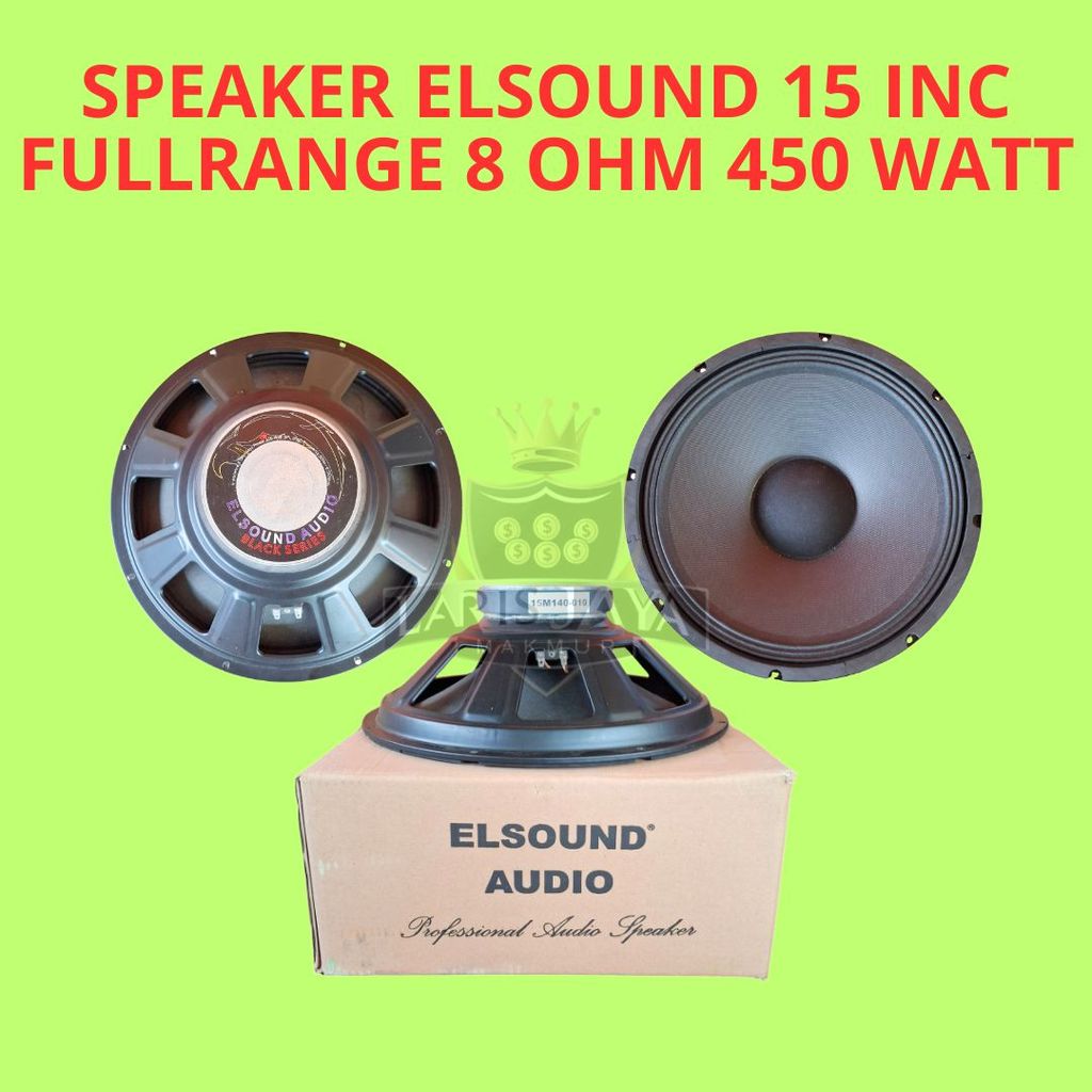 Speaker Pasif ELSOUND 15 Inch 450 Watt 8 Ohm Kompatibel Berbagai Amplifier
