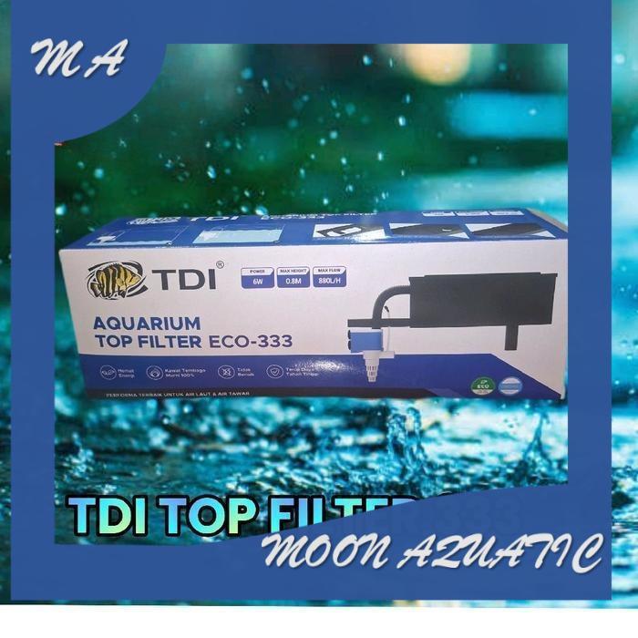 top filter gantung aquarium filter atas aquarium TDI ECO 333 untuk aquarium 40 cm - 50 cm TIGER DATZ