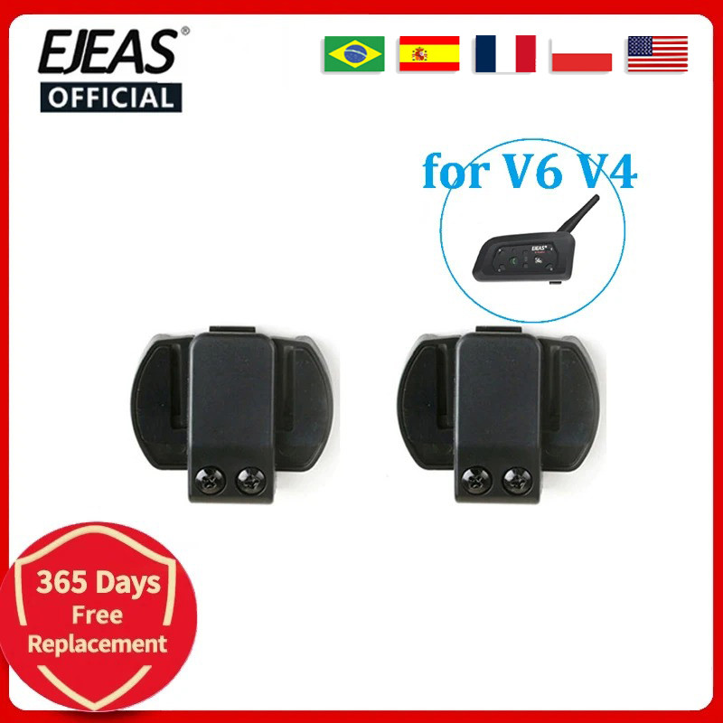 2 PCS EJEAS V6 Clip for EJEAS V4Pro V6Pro V4plus Motorcycle Helmet Headset Interphone