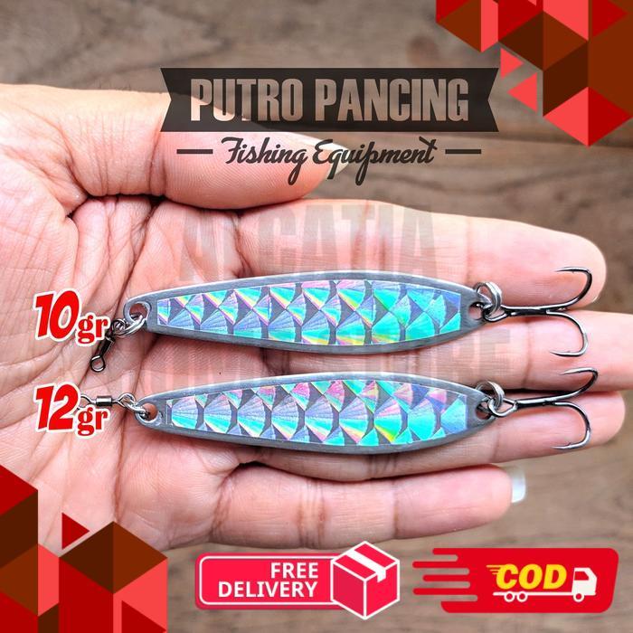 Lure Spoon Stainless 10 dan 12 Gr Anti Karat Killer - 10 gr -alca