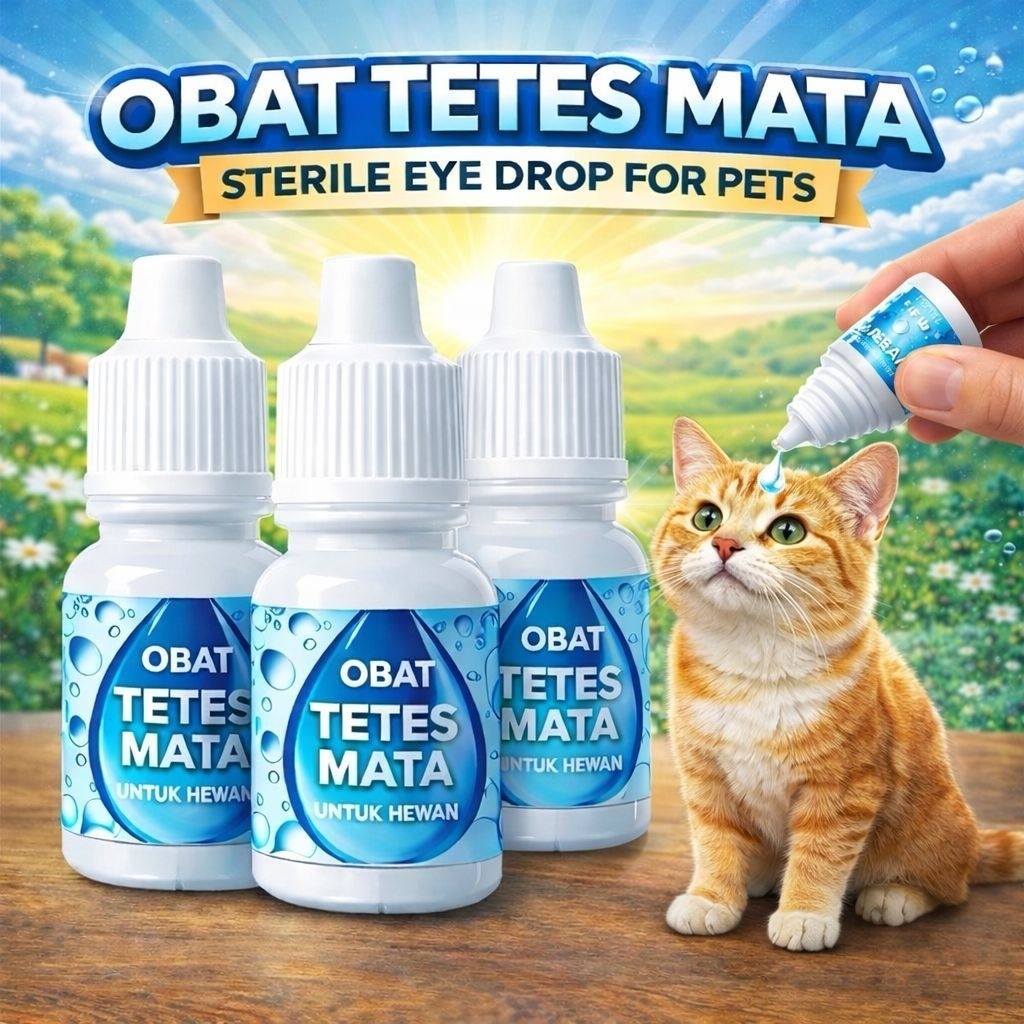 OBAT TETES MATA 5ML OBAT MATA MERAH BELEKAN IRITASI INFEKSI RINGAN GEJALA KATARAK KUCING BURUNG AYAM