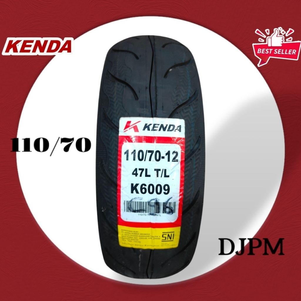 Ban Luar Kenda Tubeless K6009 110/70 100/90 110/90 Ring 12