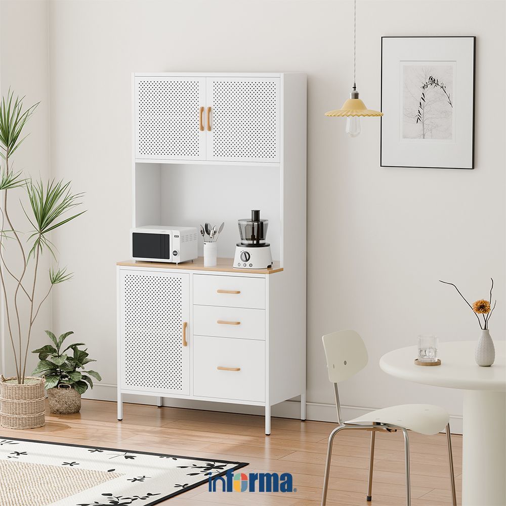 Informa Sydney Kabinet Dapur Metal - Putih