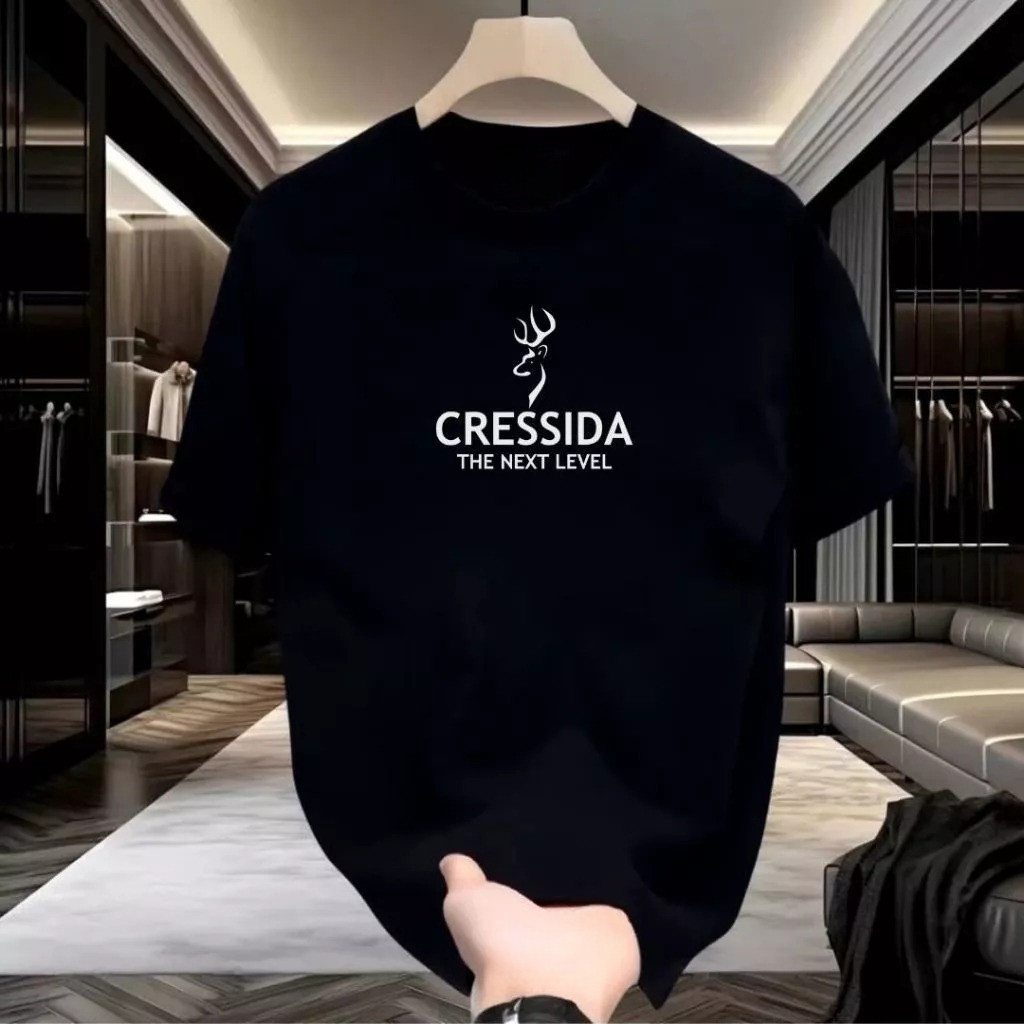 Kaos katun 100% Kaos Distro Pria Cressida Original Design Kaos T-Shirt Oblong Pria & Wanita Unisexst