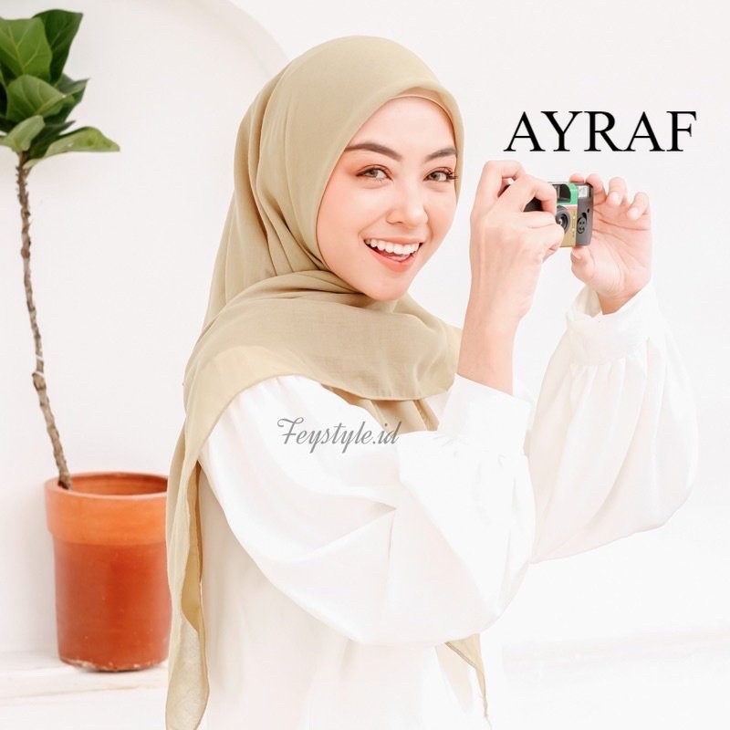 hijab segiempat bella square bahan pollycotton size 110x110/hijab kerudung bella square warna coklat