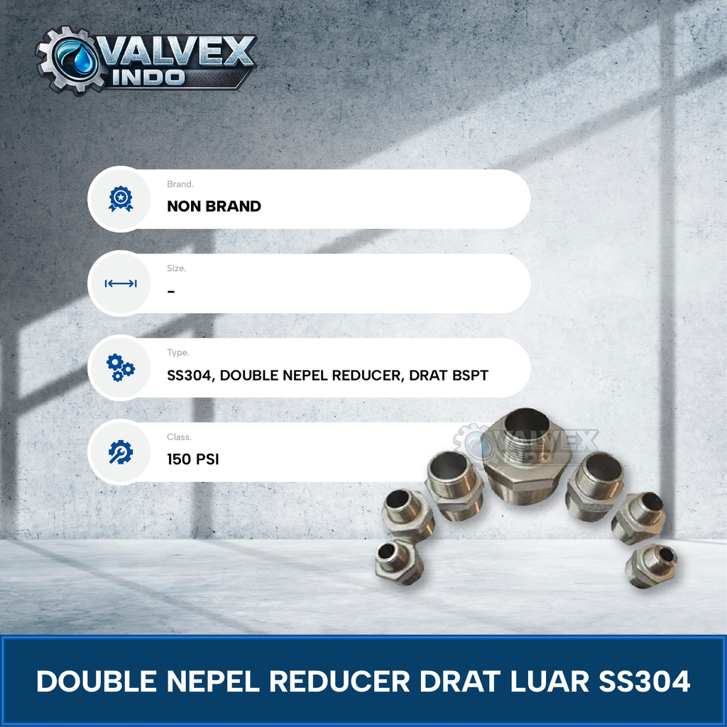 DOUBLE NEPEL REDUCER / NIPPLE REDUCER SS304 3 x 2 INCH T1097