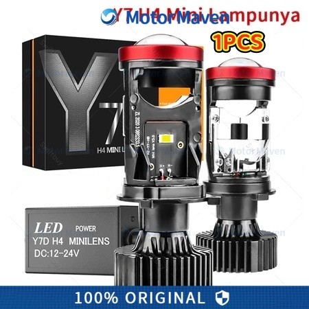 Projie Led Mobil Mini Projie Y7D H4 Mobil Super Terang Lampu Led Mobil Utama Kabut Headlamp Lampu Mo