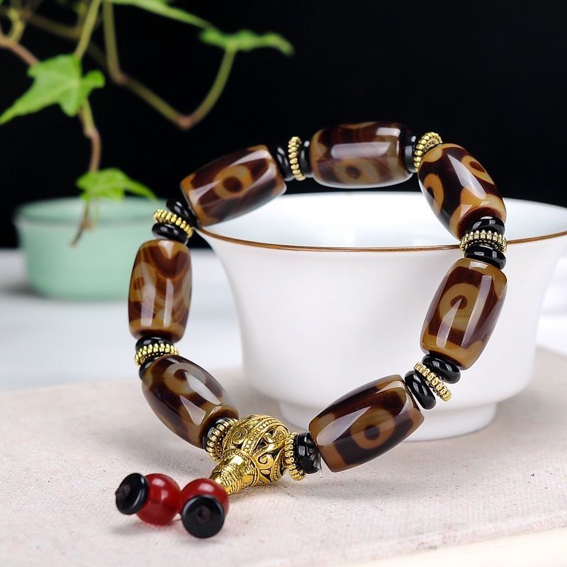 Manik Tua Dzi Manik Kalung Batu Akik Tua Gelang Tiga Mata Sembilan Akik Dzi