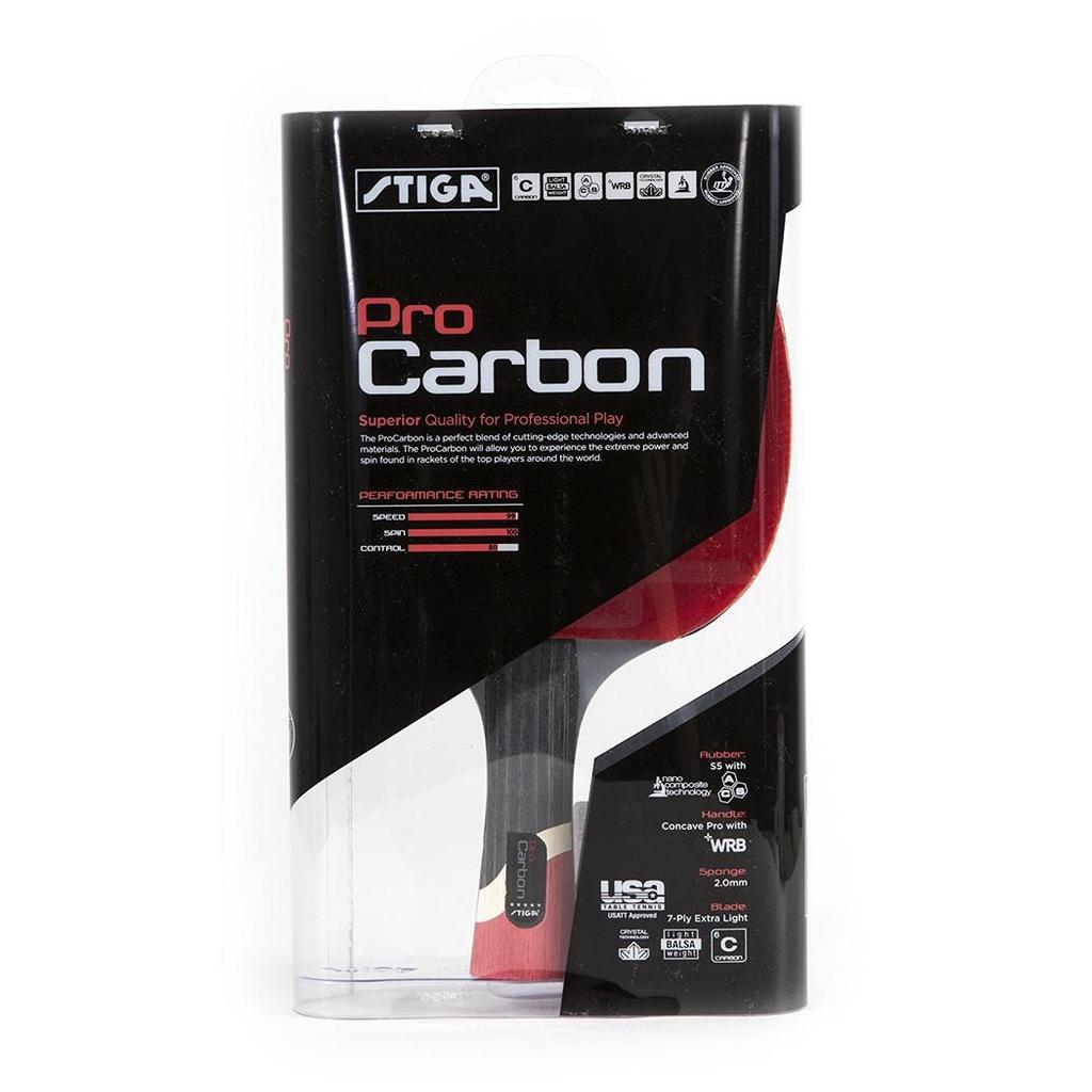 STIGA Pro Carbon Table Tennis Racket (Raket Tenis Meja) - Pro Carbon