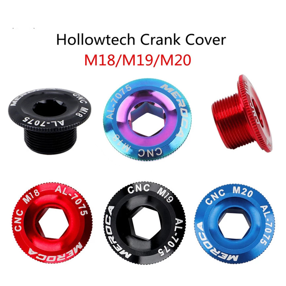 M18/M19/M20 Mur Crankset CNC dari Aluminium Alloy untuk Braket Bawah Sepeda, Penutup Crank, Sekrup C