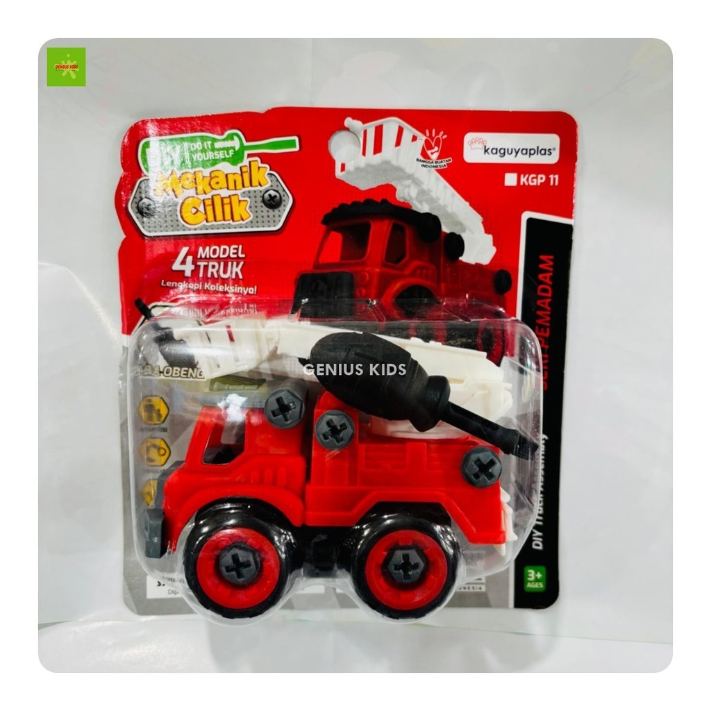 MAINAN KREATIF ANAK MOBIL PEMADAM / FIRE TRUCK / DIY TRUCK DAMKAR