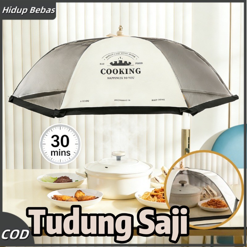 Besar 70cm Food Cover Tahan Panas Tudung Saji Lipat Penutup Makanan Cantik Pelindung  Tudung Saji Ae