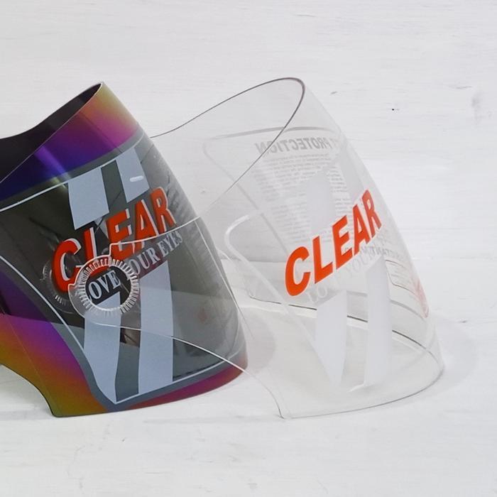 REVGEAR Kaca visor helm MDS protector, Project , MDS Vento, BMC Inova r - Bening/Clear