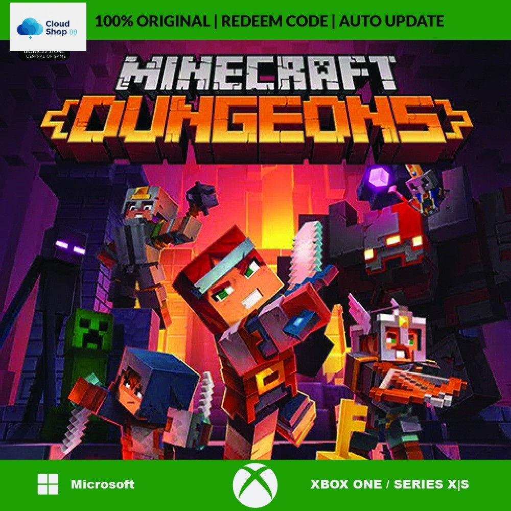 Minecraft Dungeon Xbox One Series X|S Original Redeem Code Game
