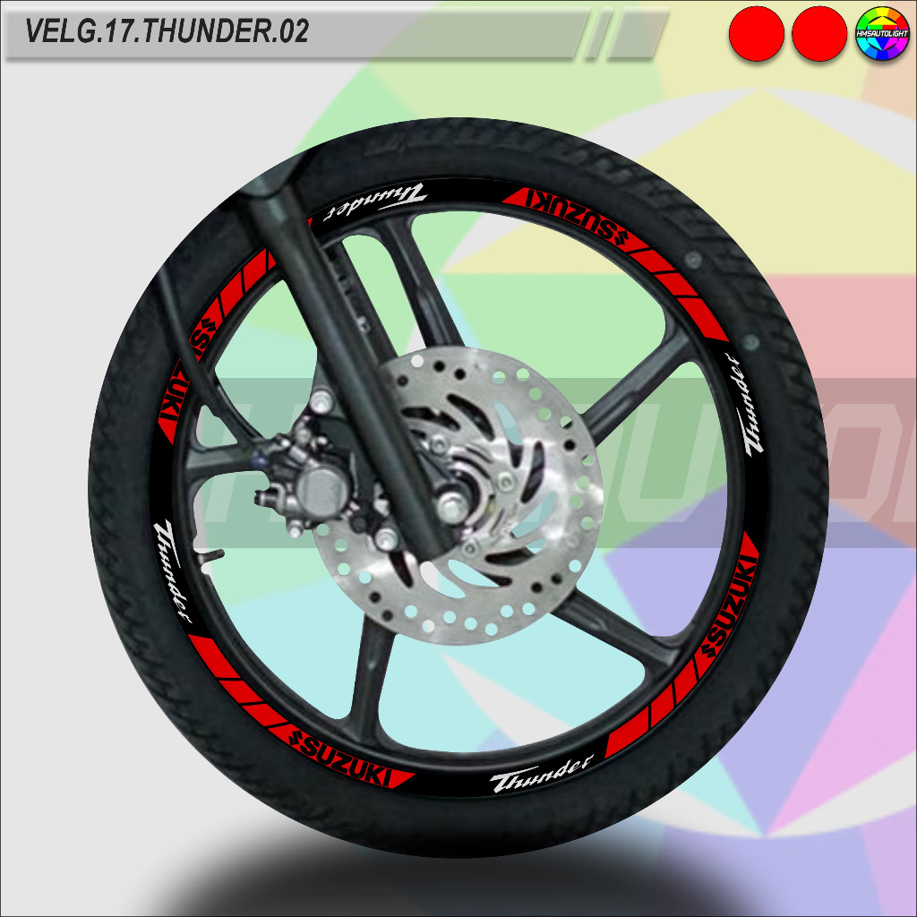 STICKER VARIASI VELG MOTOR SEMUA TYPE RING 17 THUNDER VELG.17.THUNDER.02