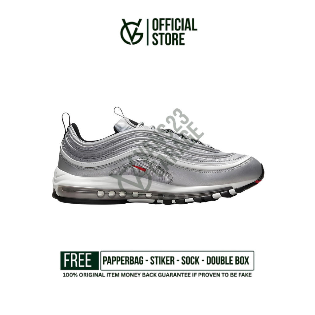 Sepatu Sneakers Nike AIR MAX 97 G SILVER BULLET Original BNIB Unisex