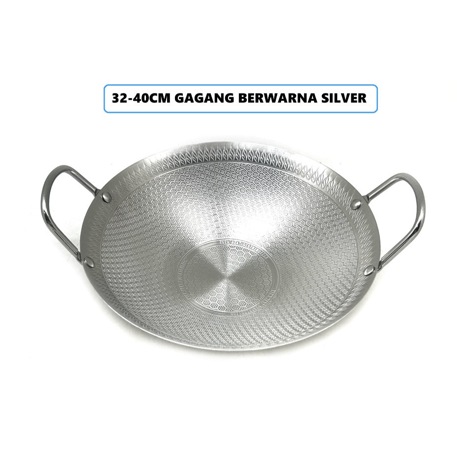 MIEL HONEYCOMB WOK WAJAN ANTI LENGKET 30 32 34CM STAINLESS TEBAL