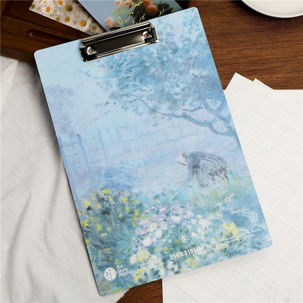 Clipboard A4 Warna ATK Papan Jalan Fleksibel Ringan Papan Ujian Folio Bisa Digantung Aesthetic Anti 