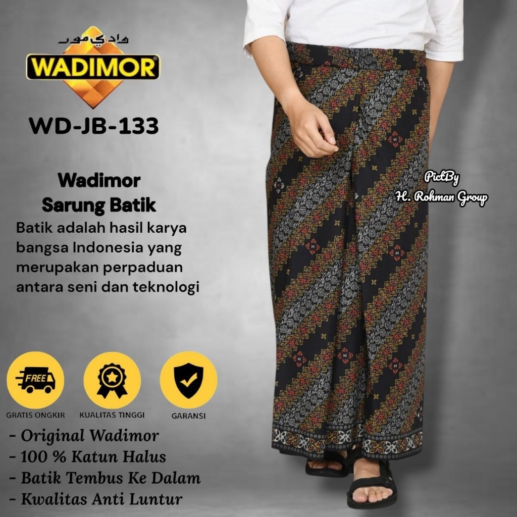 EKSLUSIF Kain Batik Wadimor - Sarung Pria Batik - Wadimor Sarung Batik Baturajo Katun Premium