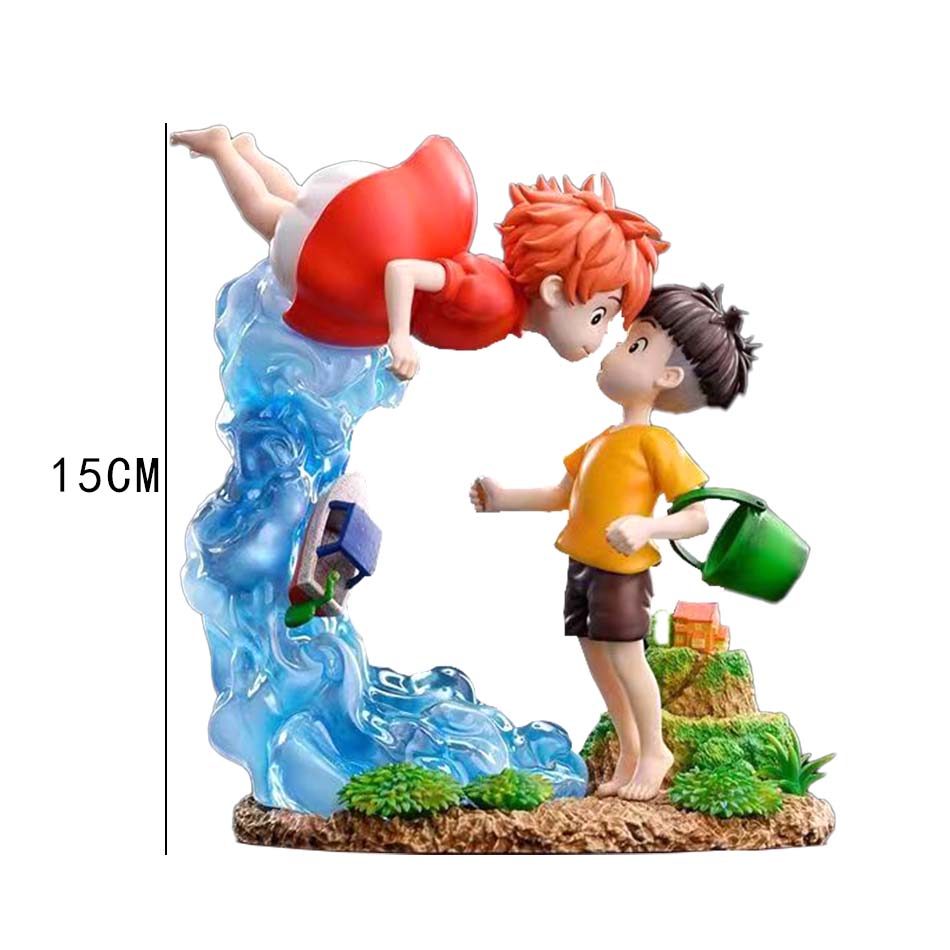 Ponyo on The Cliff Figure Ponyo Sou Sky Seagal Figure Pvc Statue Anime Action Figurine Model Doll Co