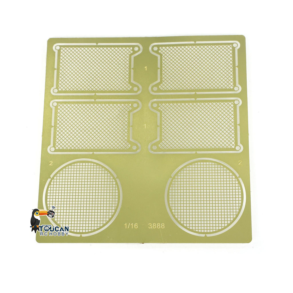 Upper Hull Metal Guard Plate Mudguard for Toys Y Henglong 116 RC Tank Model German King Tiger II 388