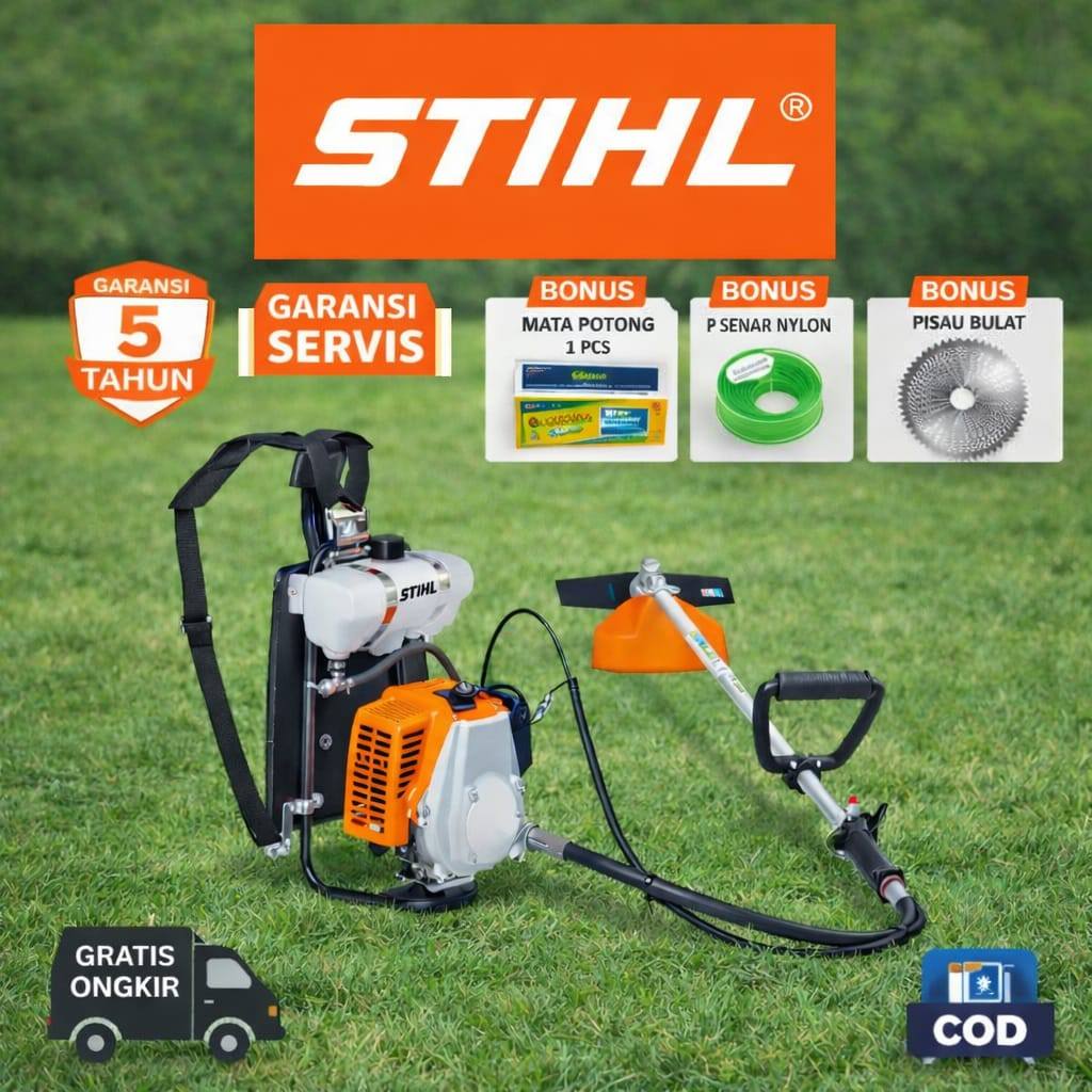 FULLSET LENGKAP ORIGINAL MESIN PEMOTONG RUMPUT  Mesin potong rumput Sthil  - Mesin potong rumput mur
