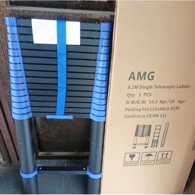 Tangga AMG Teleskopik 6,2 Meter almunium (biru)
