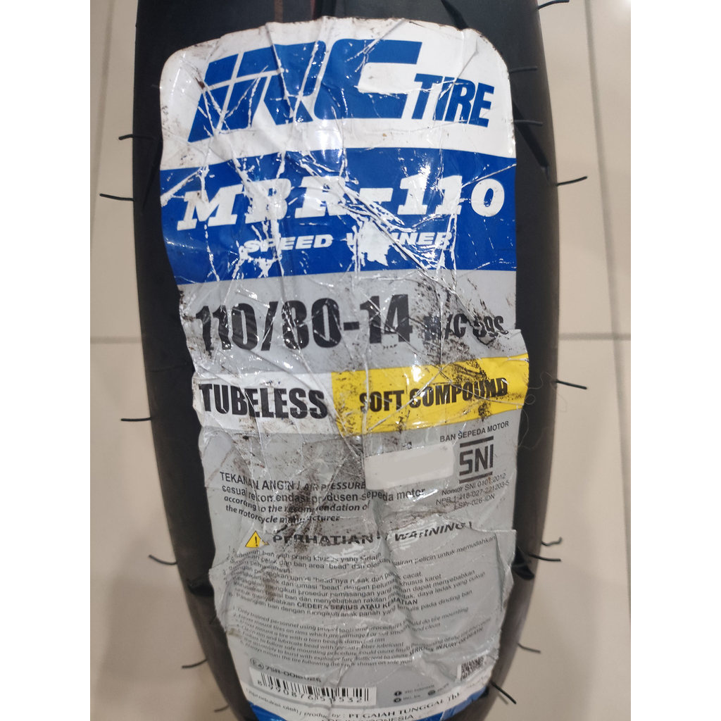IRC Ban Luar 110/80-14 MBR-110 Tubeless
