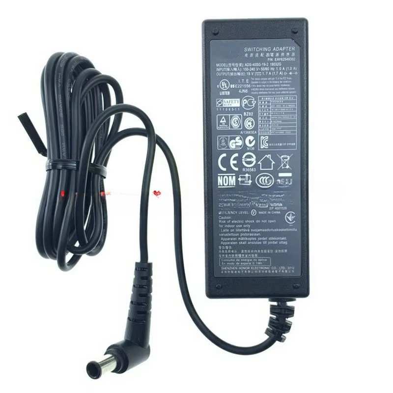 19V 17A 323W ADS40FSG19 AC DC Adapter Charger For LG Monitor FLATRON IPS277 E2242C 2351 E1948S E2242