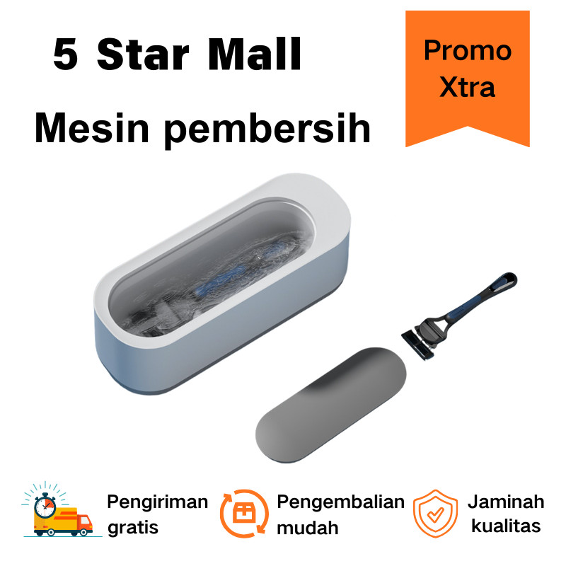 Ultrasonic Cleaner UV Portable Pembersih Kacamata Perhiasan Cincin Jam Frekuensi getaran tinggi 1Hz 