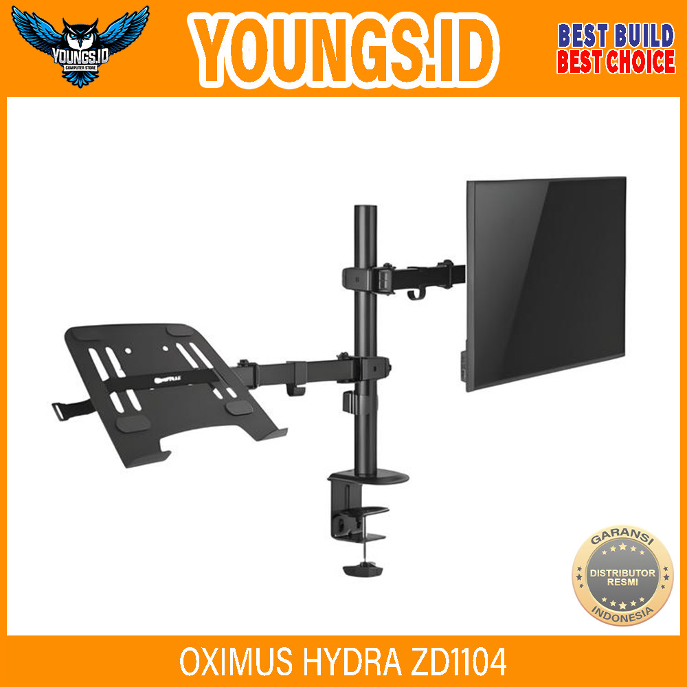 BRACKET OXIMUS Hydra ZD1104 Combo Bracket Monitor + Notebook Holder (ZD1104+Z02+EV05)