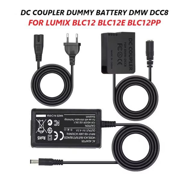 Dummy battery BLC12 for Lumix GX8 FZ1000 FZ2500 FZ300 G7 G6 G5 G85 G7 Camera