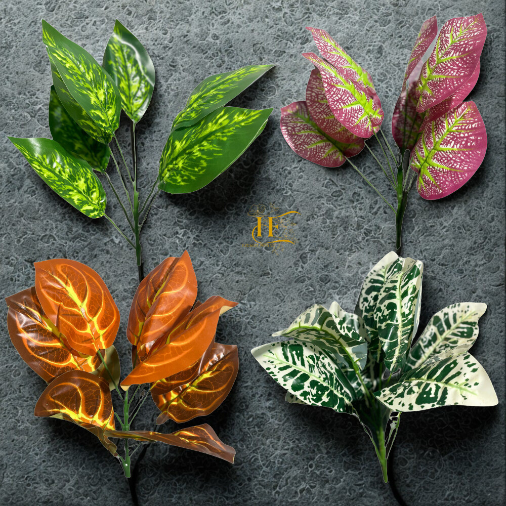 Tanaman Hias Palsu Tanpa Pot Daun Keladi Plastik Bunga Artificial Dekorasi Ruangan / CZ-016