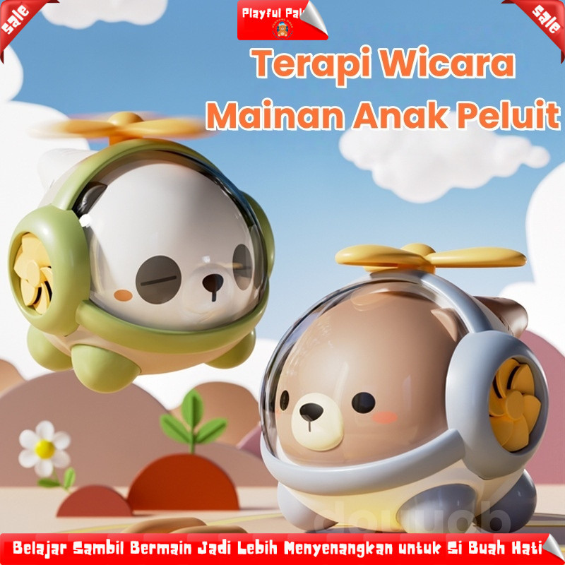 Mainan Helikopter Peluit Anak-Anak Terapi Berbicara Anak / Peluit Terapi Wicara Anak
