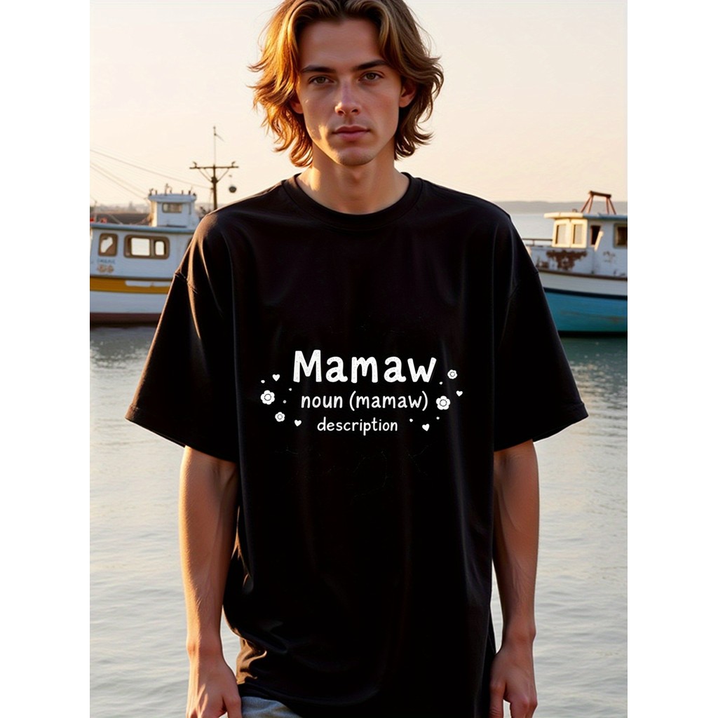 Kaos Pria Big Size Custom 'Mamaw Defined' Kaos Kado Pria Kemeja Olahraga & Kaos