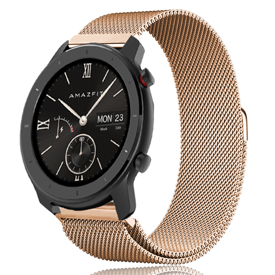 Milan Loop Strap For Huami Amazfit GTR 42mm Bracelet Band for Amazfit GTR 42mm Replacement Wristband