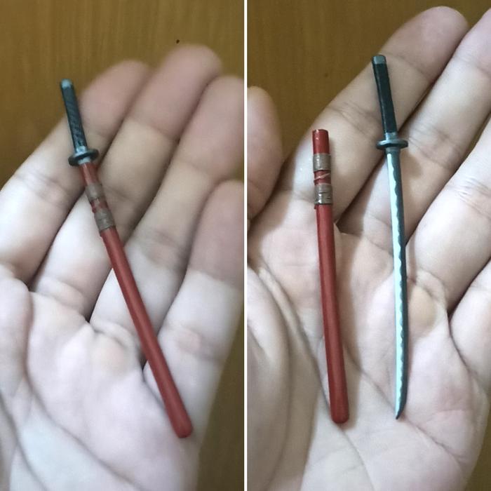 Diorama Figure katana sakabatou shf dasin kenshin Miniatur Aksesoris