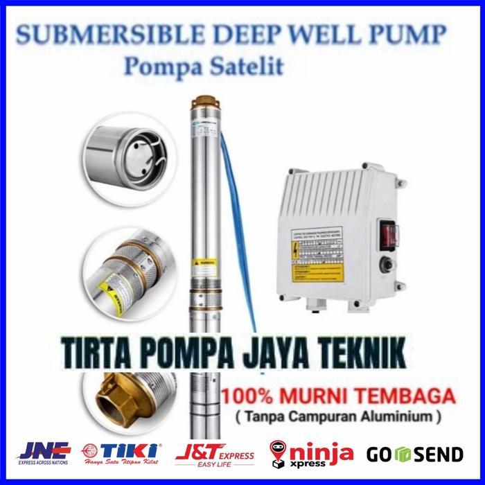 Mesin Pompa Air Satelit Casing 4 Inch Outlet 1.5 Inch Submersible Pump