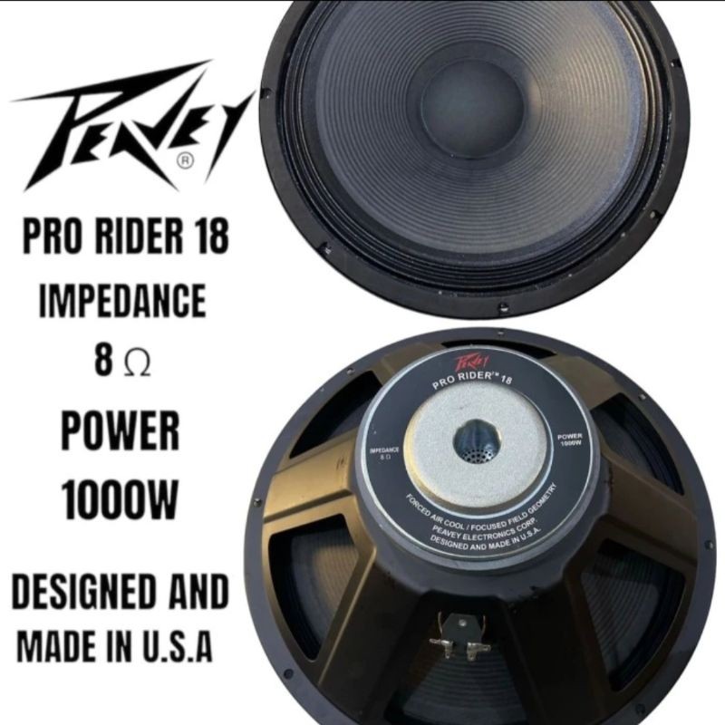 SPEAKER KOMPONEN PEAPEY PRO RIDER 18 INCH 1000 WATT