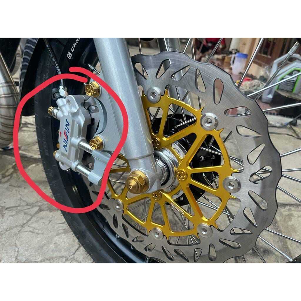 kaliper monoblok nissin  lengkap PNP rx king piringan lebar